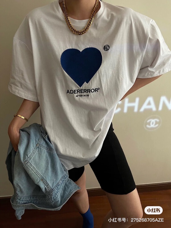 [77.studio] love embroidery Pullover short sleeve T-shirt 0209\wtt