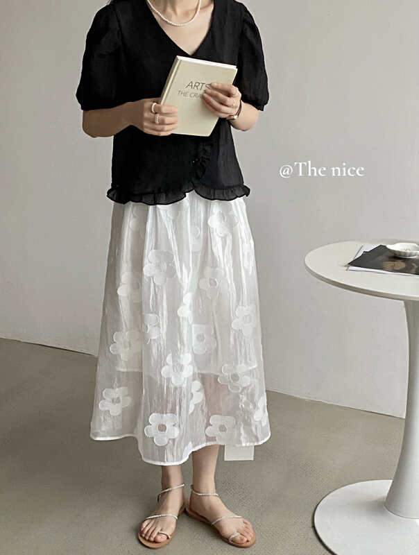 [the nice] flower fashion slim skirt a5085\hjy