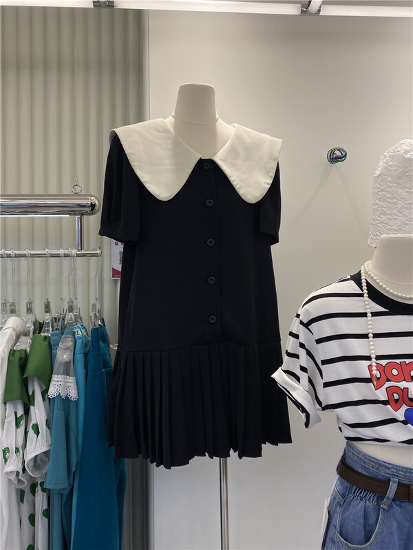 [HS customized in Korea] Korean doll neck dress ys1-9875\hjy