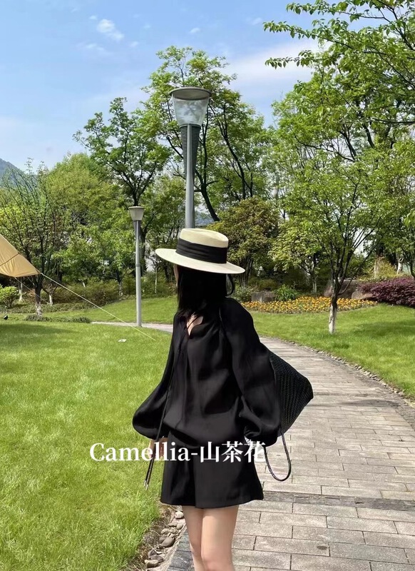 [Camelia] temperament and fashion sunscreen shirt + loose comfortable casual pants set 9756\hjy