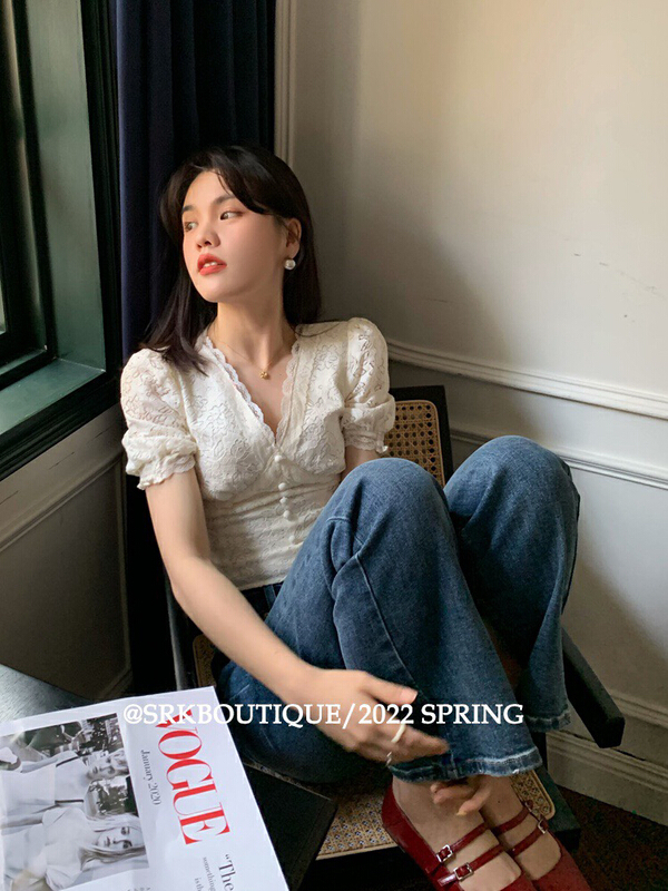 [wgwe] niche French slim and chic shirt 1561\pcz