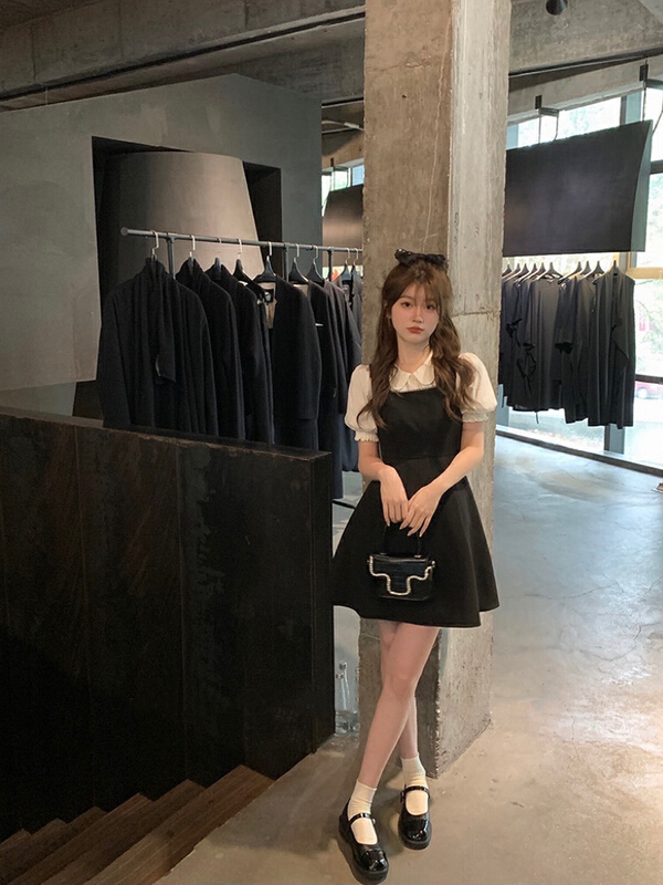 In early summer! [by] design sense niche French waist strap dress (dress only) 79792\\cl