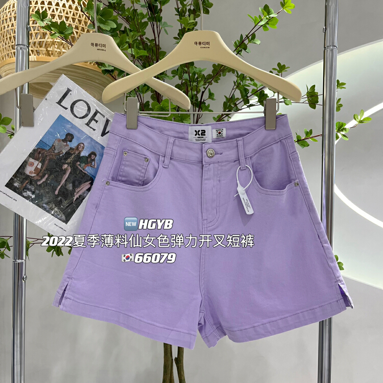 [Korean original x2] comfortable and versatile simple denim shorts 66079-5\t