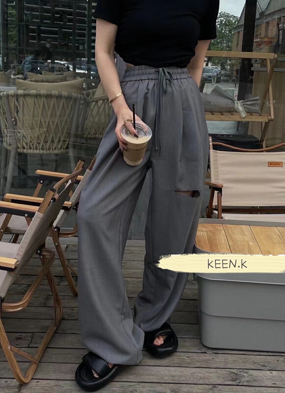 [keen k] Korean cut design wide leg pants p59\wtt