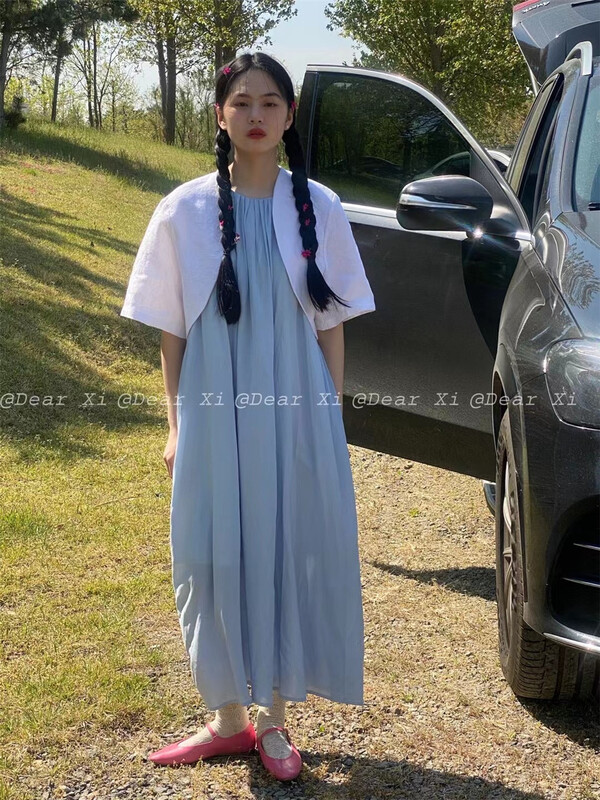 [far.xi] fairy quality pleated sleeveless dress 3033-1\lsw