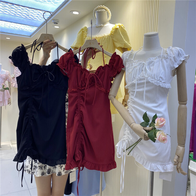 [AI Shang] temperament pure desire small woman slim fitting dress 98176\hjy