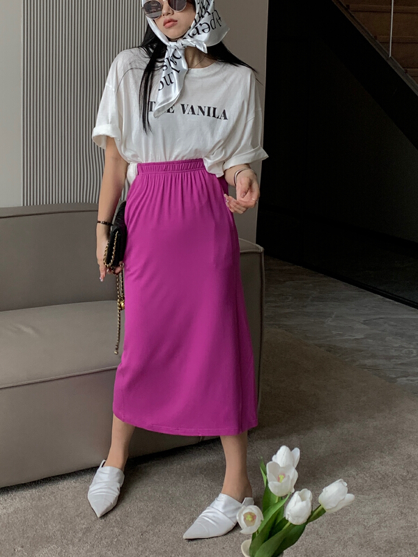 [11An] simple clean color versatile skirt a6707\cqw