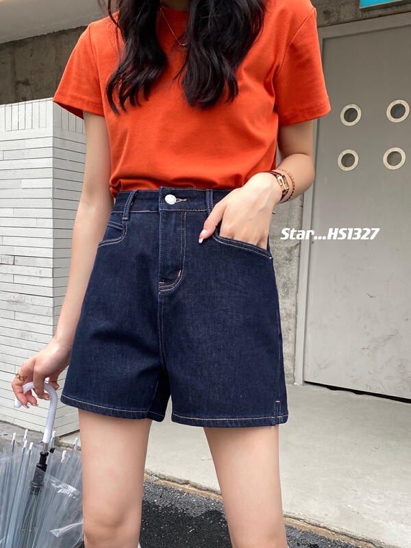 [star] universal elastic elastic casual denim shorts hs1327