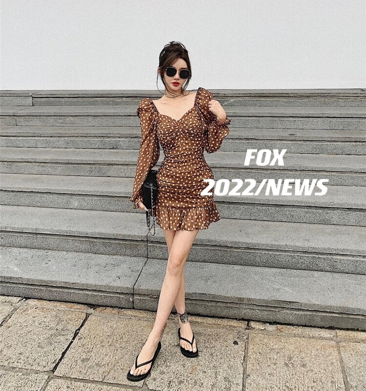 [fox] pure flower short dress 8808\wtt