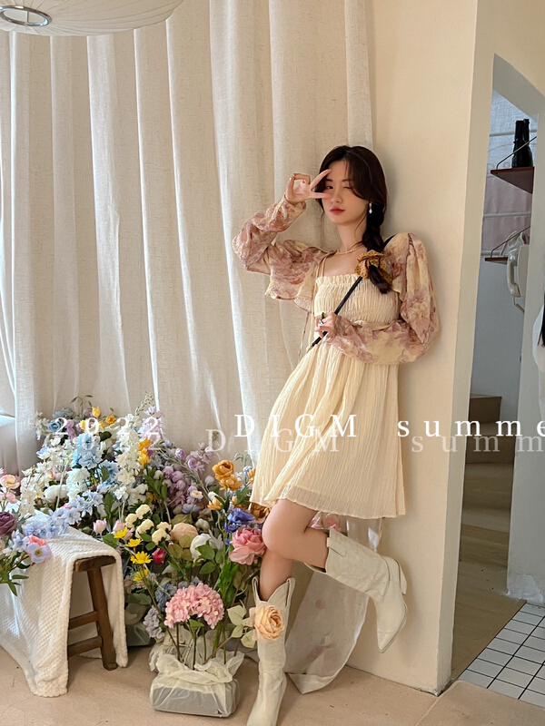 [digm] Retro Tie Dyed short sunscreen shirt 7569\jhy