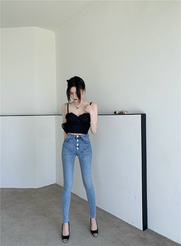 [rich people] flower breasted jeans 211-17\pcz