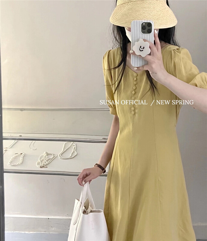 [Susan] V-neck simple slim dress z1165\lsw