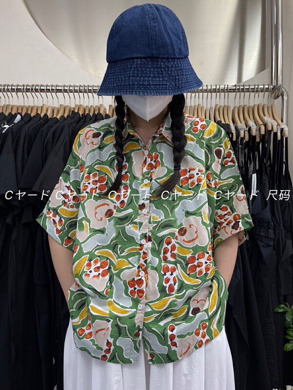 [size] flower fashion single breasted shirt 3921-89\lsw