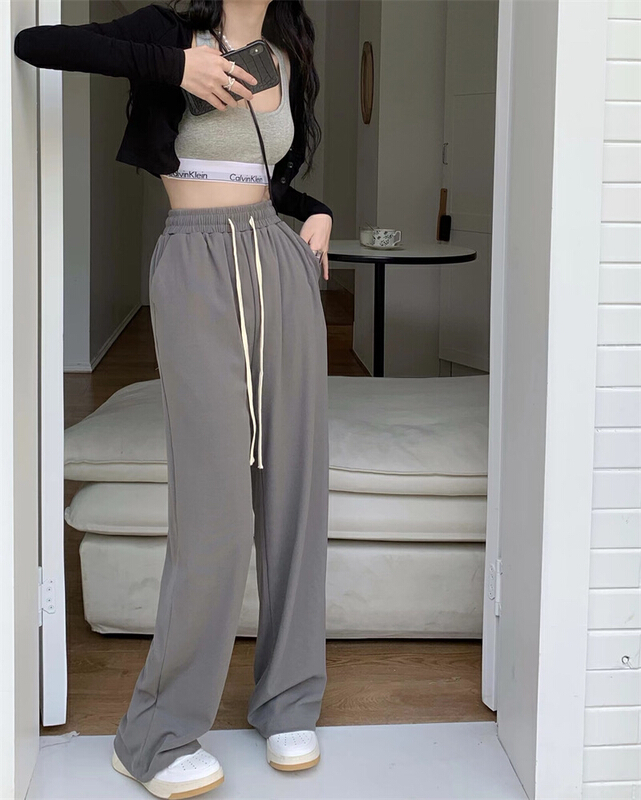 [Lala] elastic waist loose fit casual pants 3118\wtt