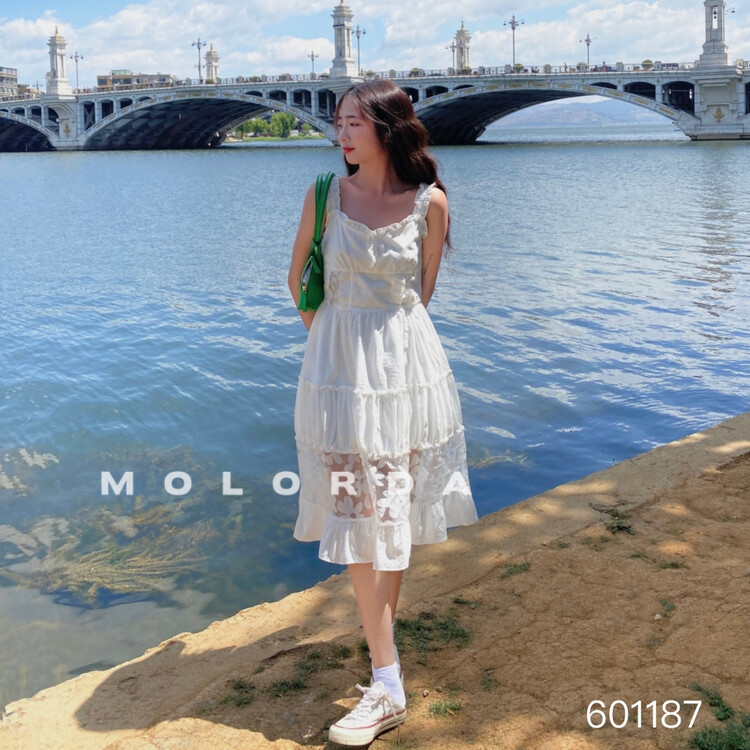 Original price 87.98! [morada] waist shortening suspender dress 601187\xyy