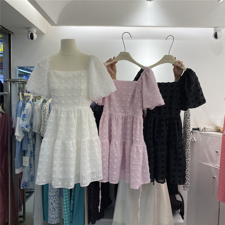 [linkayi] Korean sweet high waist dress 22991\hjy