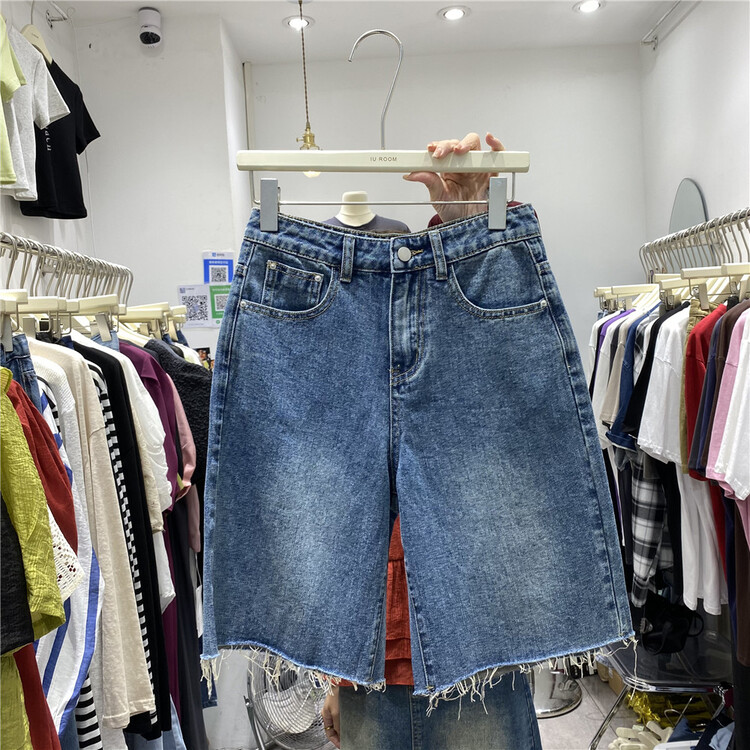 [IU room] basic versatile comfortable 5-point denim shorts 1252\xyy