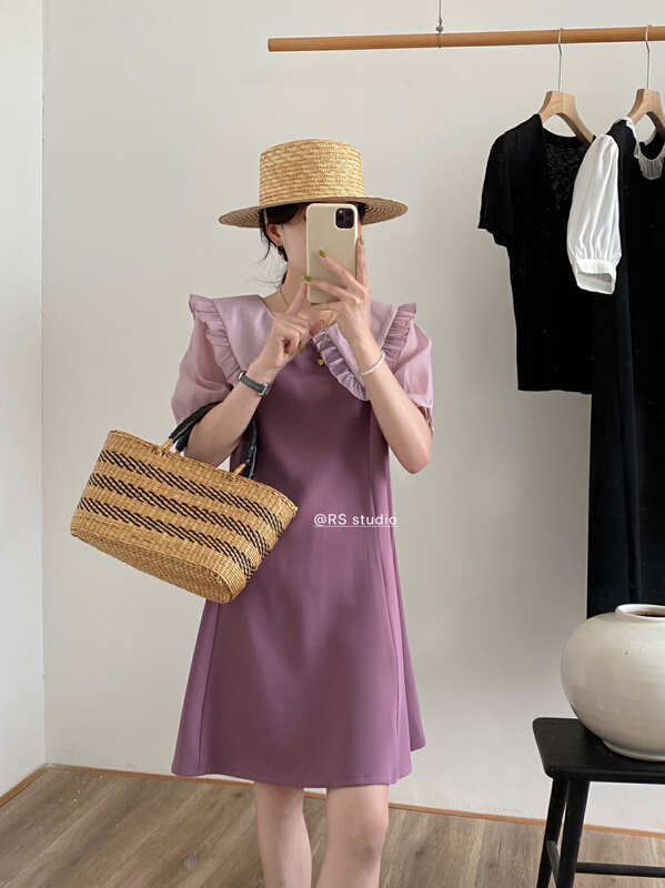 In early summer! [RS] multi panel baby collar dress dh1069\xyy