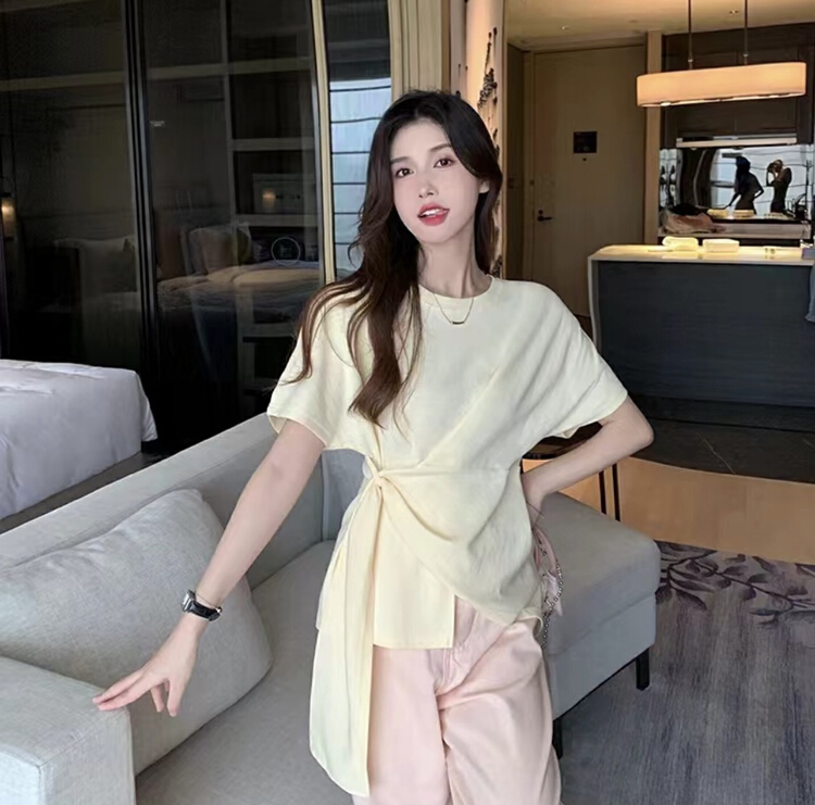 [blue show] design sense fashion niche short sleeve T-shirt 1033\lsw