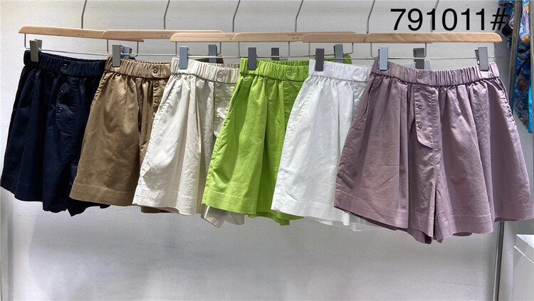 [ninestone nine stones] elastic waist simple comfortable casual shorts 791011\l
