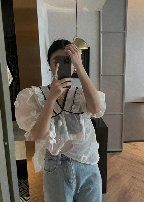 [mi ni] design sense versatile fashion shirt 1217\pcz
