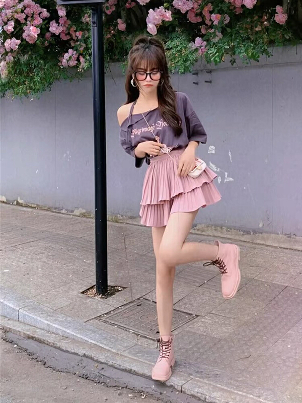 [m2+] sweet pleated lace skirt (sold separately) 8131\wtt