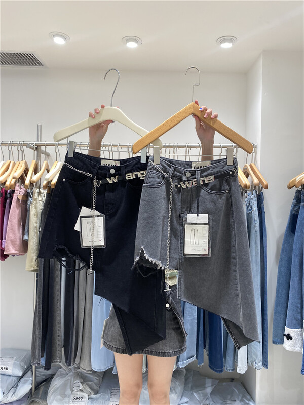 [o not 1] irregular design retro skirt (with waist rope) w862\lsw
