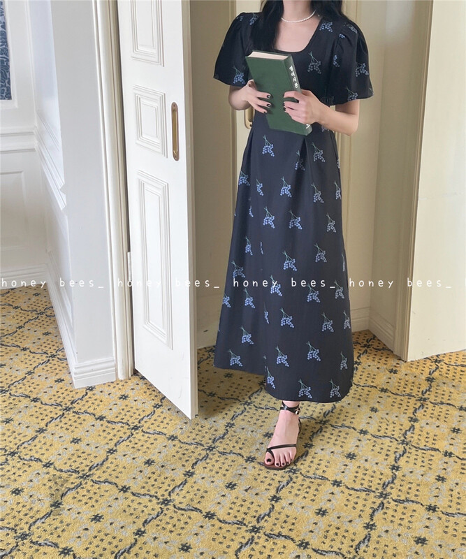 [honeybees] square neck elegant dress (only skirts) ys1-8918\l