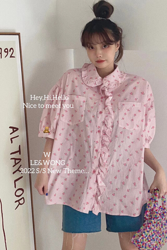 [le&wong] idyllic flower shirt (shirt) 8930\wtt