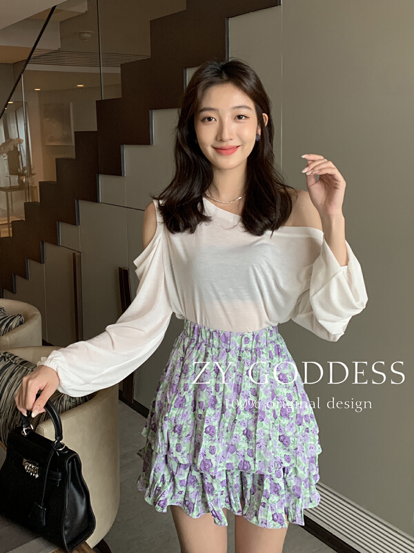 【 ZY 】 Tiansi cotton heart machine leakage shoulder sunscreen shirt a variety of wearing methods 68505