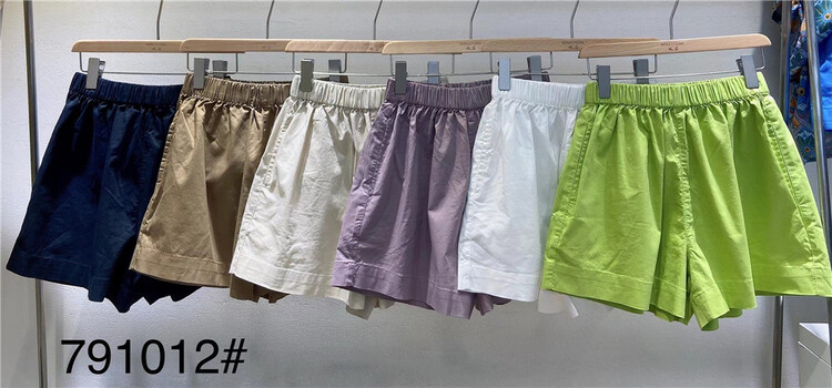 [ninestone nine stones] elastic waist clean comfortable casual shorts 791012\l