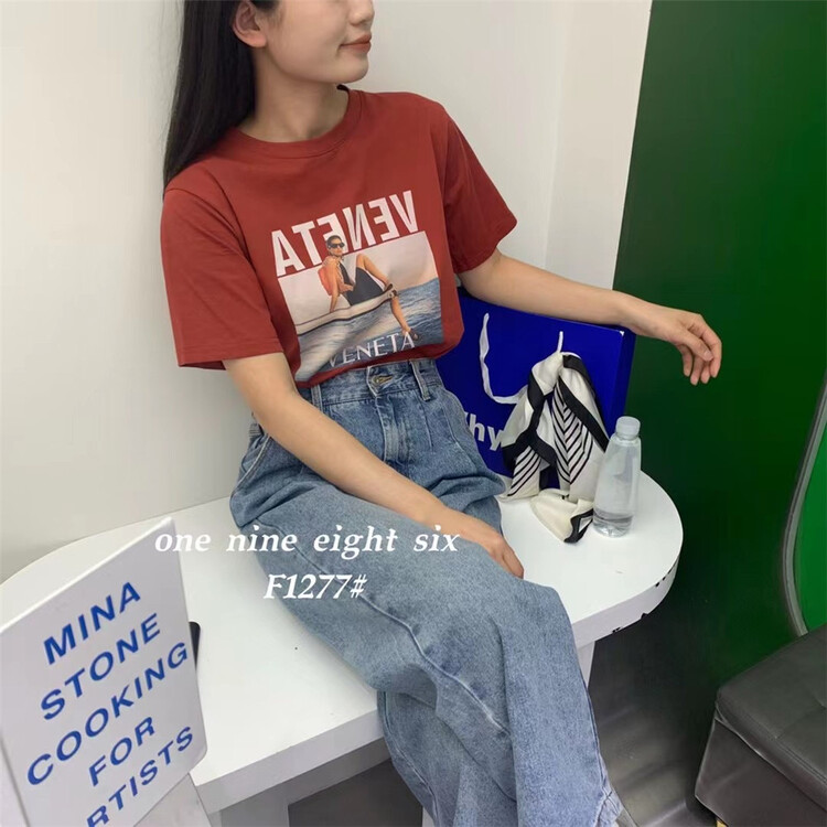 [1986] Unisex simple loose short sleeve T-shirt 1277\xyy