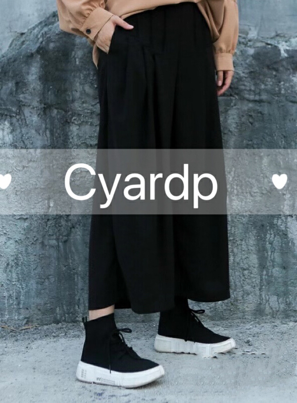 [cyard] Korean mosaic wide leg casual pants 90268\l