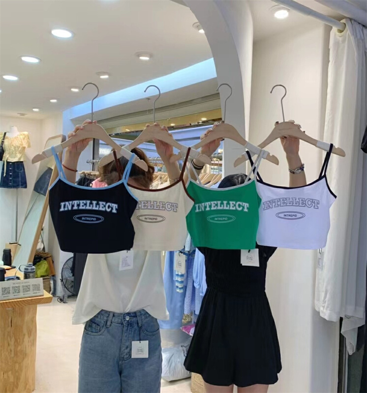 [moss queen] online hot girl retro Street vest / sling 50301\xyy