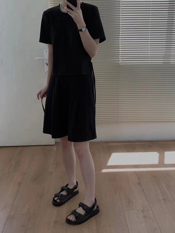 [tototellme] Korean back strap short sleeve T-shirt 20565\hbx
