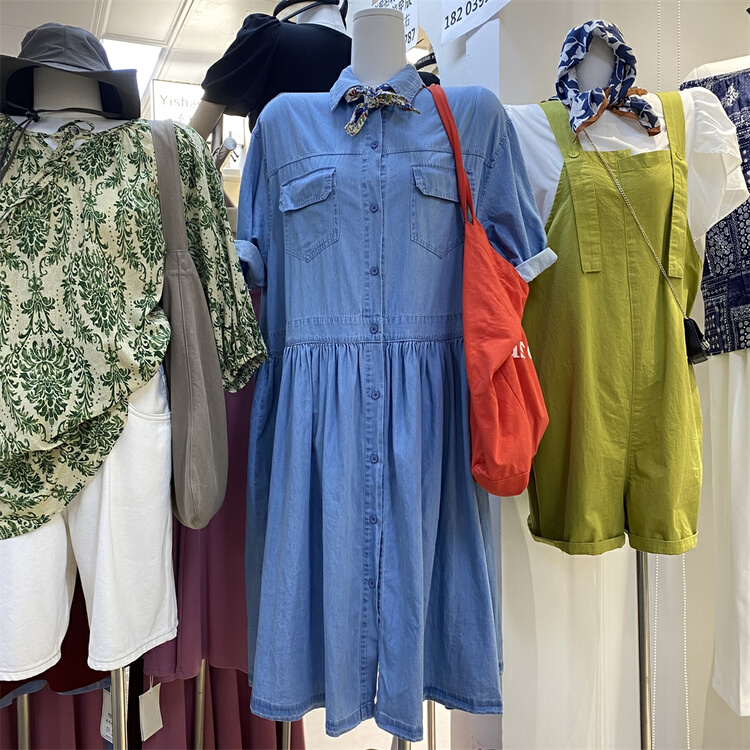 [replace] casual loose and versatile denim dress 10827\xyy
