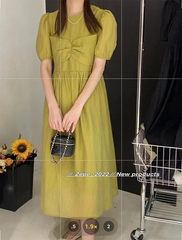 [Ze] gentle style bowknot thin dress 3099\ll