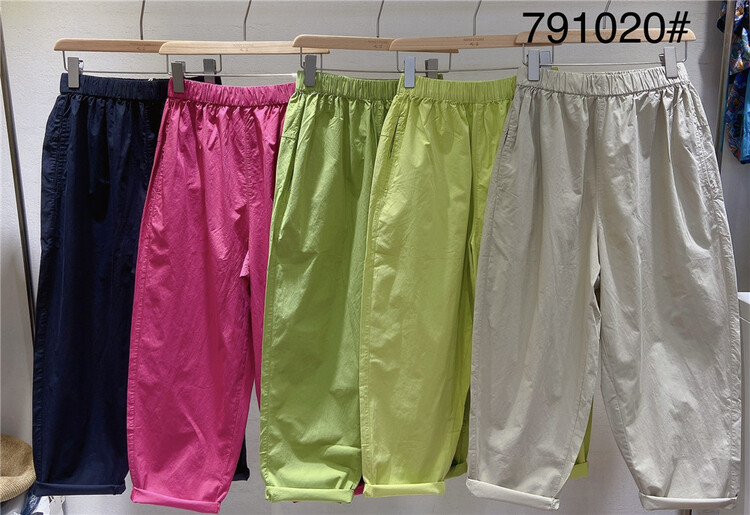 [ninestone nine stones] elastic waist clean comfortable casual pants 791020\l