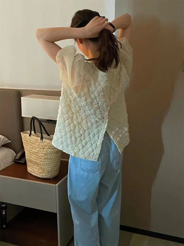 [Alibaba] bubble sleeve lady age reducing gentle blouse 80095\lsw