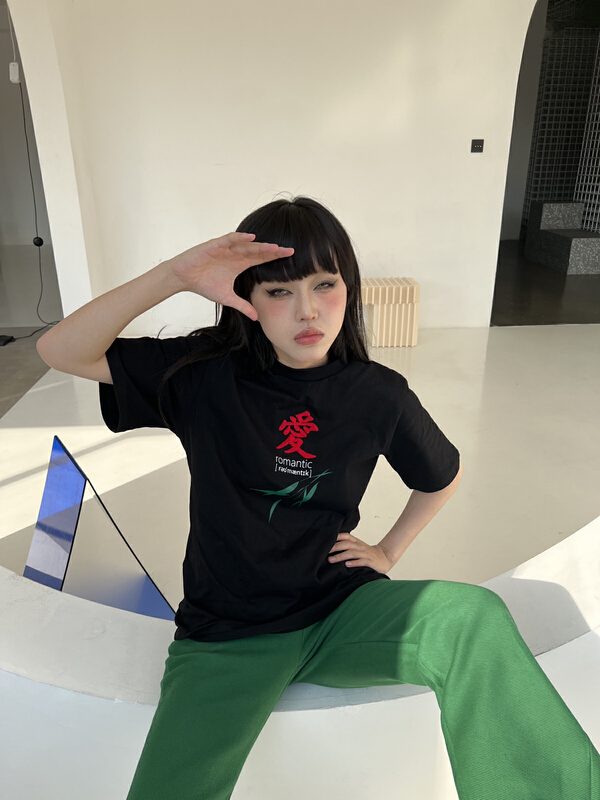 [42] ins light tide towel embroidered printed short sleeve T-shirt b613\wtt