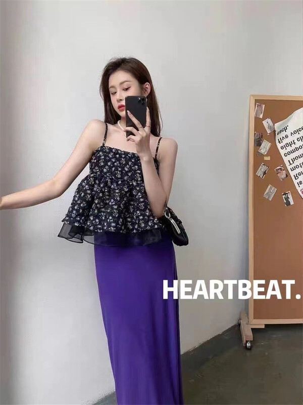 [hearteat] niche sweet Decor short vest / sling 560\zjy