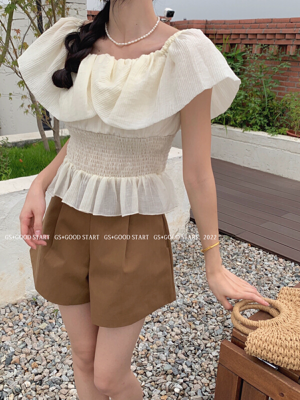 [gs.good star] Korean version small women's one shoulder shirt 22355\hjy