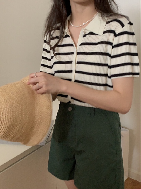 [Gabrielle] 11 color clean version versatile casual shorts b2272\zxl