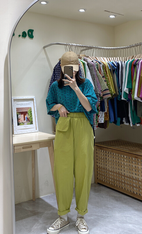 [da.7] fashionable loose and versatile pocket casual pants (only casual pants) 8918\lsl