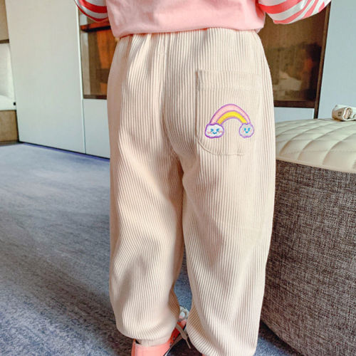 Children's clothing 2022 spring and autumn men's and women's middle-aged and older children's fashion versatile Leggings children's foreign style loose casual pants