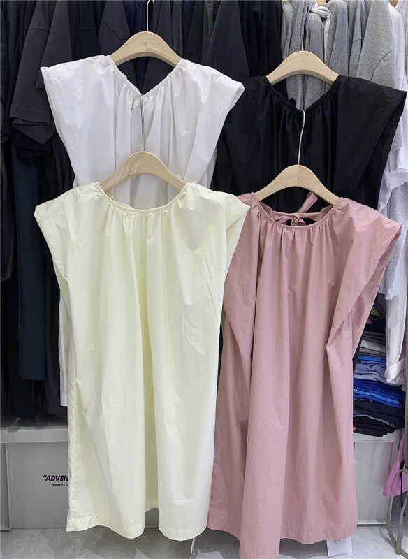 [sanbara] sleeveless simple fresh thin dress 9625\lsw
