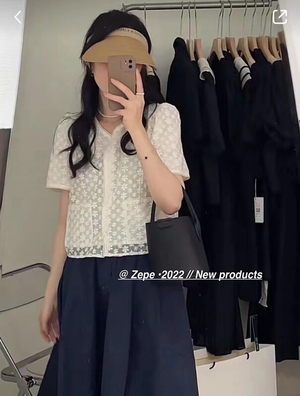 [Ze] single breasted comfortable Korean shirt 8650\ll