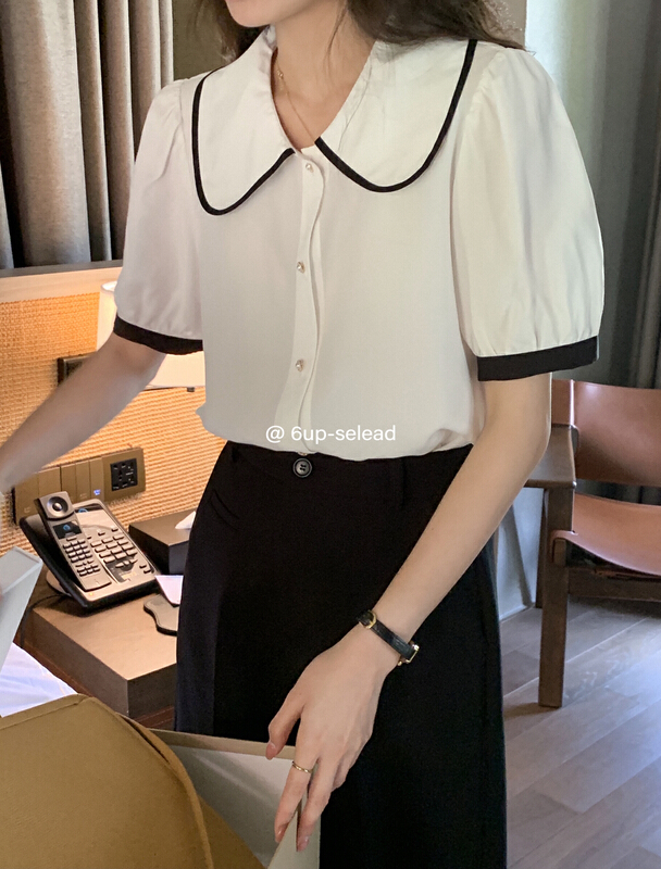 [6-up] baby collar age reducing versatile shirt 68289\xj