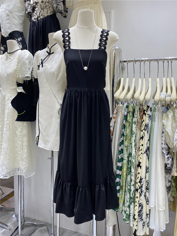 [u.me] elegant temperament heavy industry suspender dress 58003\hjy