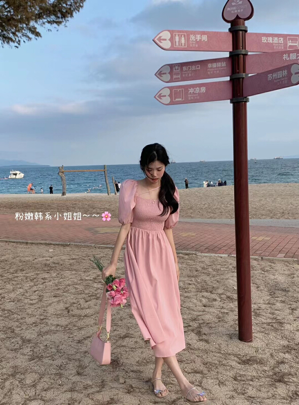 Live broadcast! [forever23] Korean little sister's slim dress a2085\hjy
